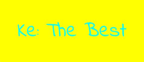 The best K.